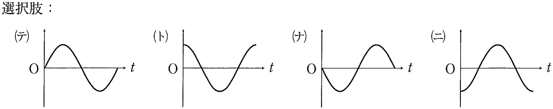 設問(7)(9)の選択肢