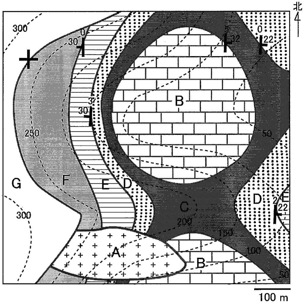 図3—4　ある地域の地質図