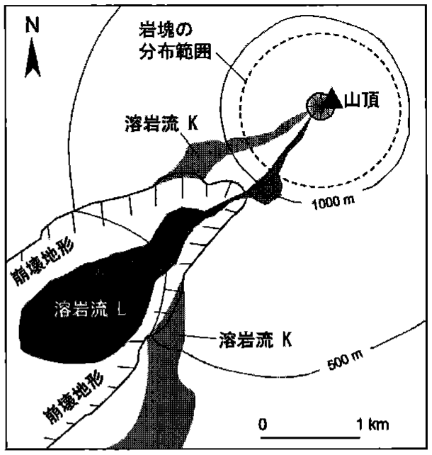 図3—4　ある火山の地質図